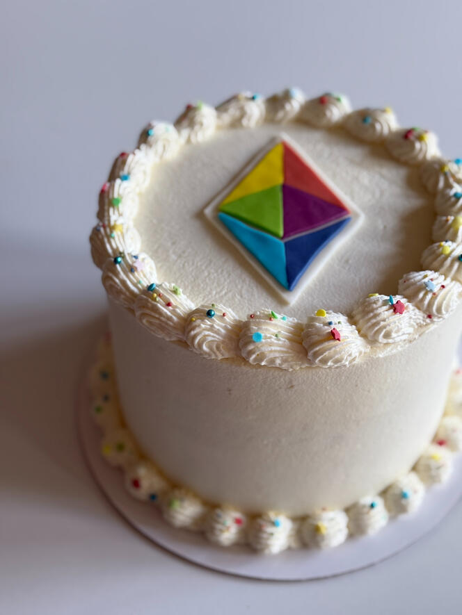 Custom company logo corporate cake